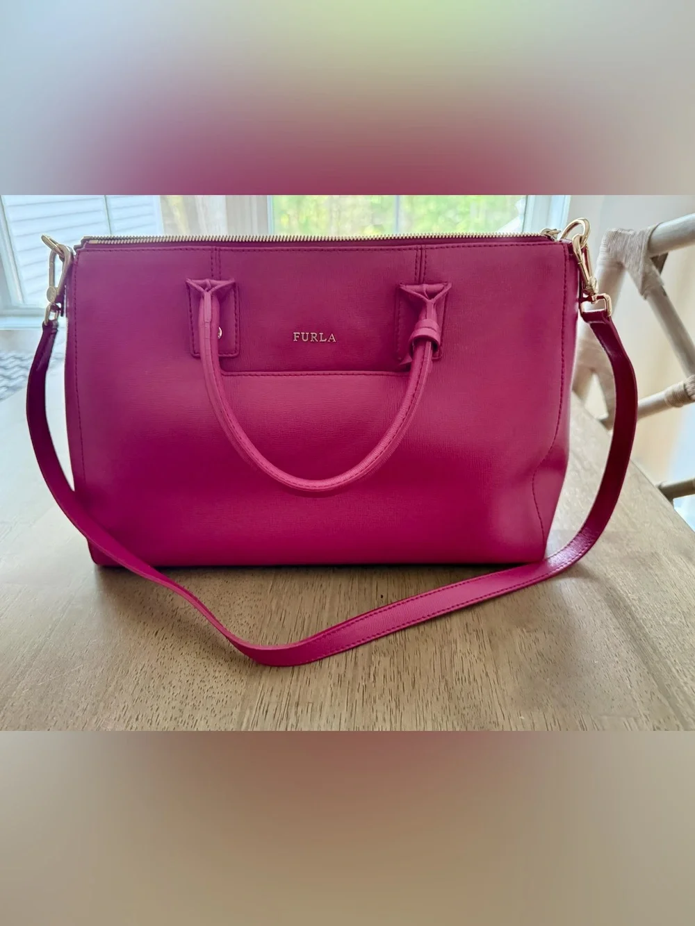 Furla Linda Medium Satchel Pinky